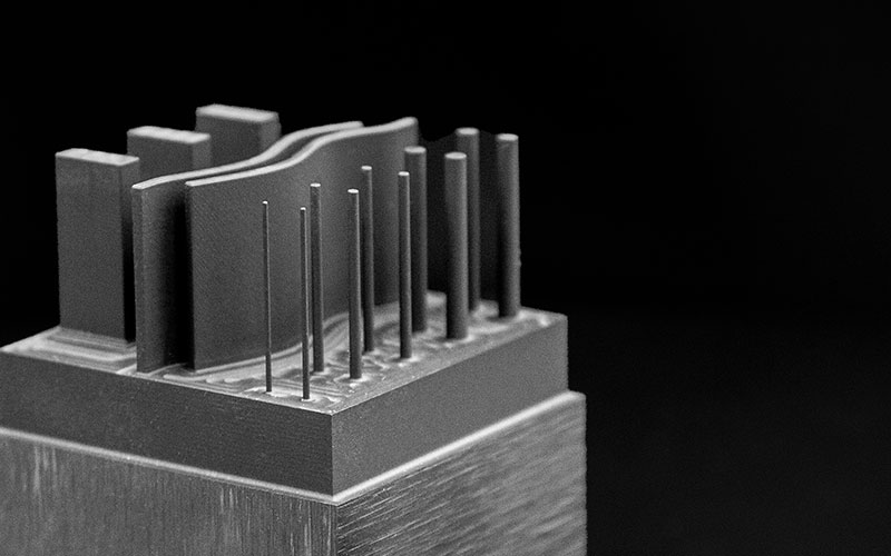 Graphite electrode milled with Marlin and Invader